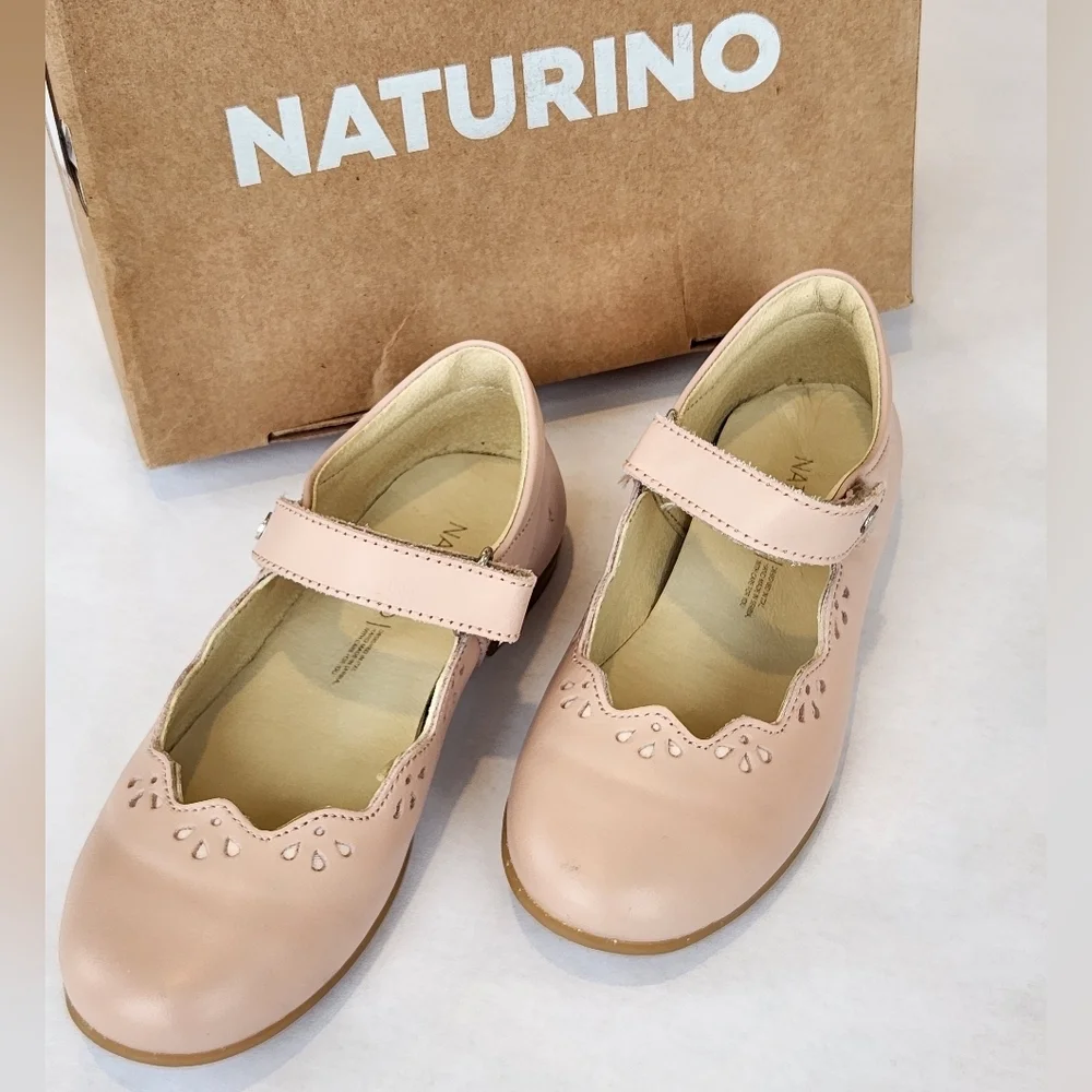 COPY - || NATURINO || Olya mary janes, pink, leather, straps, sz 30 (13)